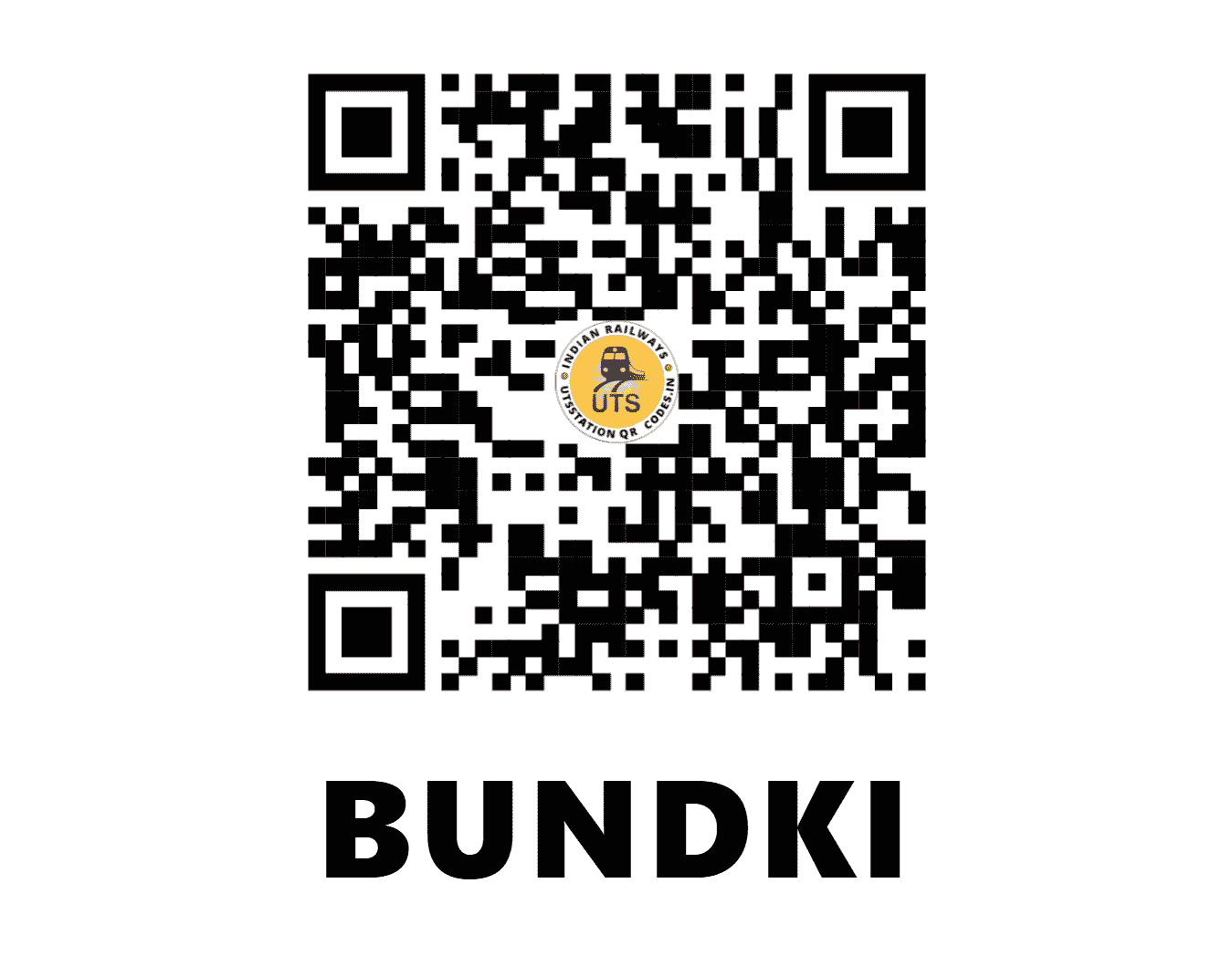 UTS QR Code for BUNDKI - BEK (NR - UTTAR PRADESH)